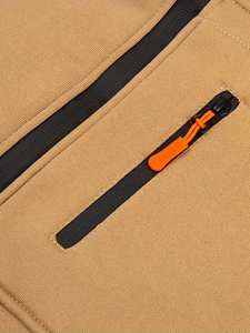 Sudadera cálida de invierno de lana de algodón 100% de alta calidad para hombre, sudadera transpirable con cremallera Reversible de talla grande para ropa de calle - Product Image 5