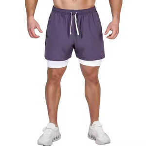 Pantalones cortos de gimnasio transpirables de alta calidad OEM logotipo personalizado corte perfecto estilo único para hombre Pantalones cortos para correr al aire libre - Product Image 3