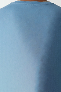 2025 nouveau arrivé 100% coton biologique goutte épaule couleur unie T-shirt pour hommes respirant Hip Hop Streetwear hommes T-shirt - Product Image 3