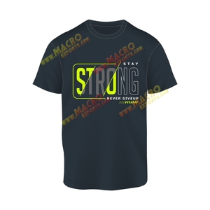 เสื้อยืดคอกลมผ้าฝ้าย100% ดำทางการสวมใส่สบายแบบลำลองสั่งทำ - Product Image 5