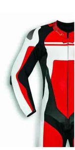 Traje de cuero para montar en motocicleta para hombre, ropa de carreras Premium, equipo de protección cosido fuerte, diseño ergonómico y cómodo, pista deportiva - Product Image 5