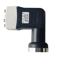 LNB de Banda Ku Premium Quattro Prime Focus, Convertidor de Bajo Ruido y Alta Estabilidad para Cabecera de TV Satelital o Sistemas Multi-Switch