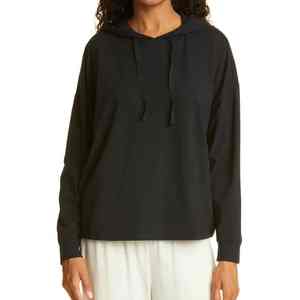 Sweat à capuche en molleton de coton lourd surdimensionné pour femmes, streetwear, pull confortable, vêtements de sport d'hiver - Product Image 1