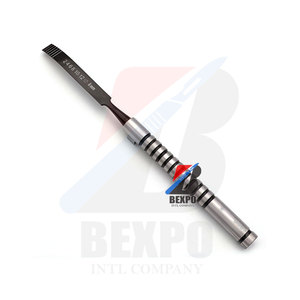 Ridge <b>Chisel</b> for Dental Periodontal Splitting Curved 8mm Bone Extracting Implant Hand Instruments Manual <b>Power</b> Source - Product Image 3