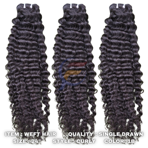 Extensions de cheveux bouclés de luxe, 100% cheveux humains vierges Remy, cuticules alignées, sans nœuds, trame fine, qualité supérieure - Product Image 6