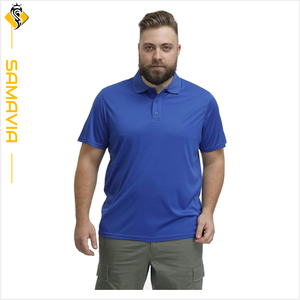 Polo de punto de algodón estampado de talla grande SAMAVIA para hombre, ropa informal de tela transpirable de algodón 100%, polos de talla grande para hombre - Product Image 6
