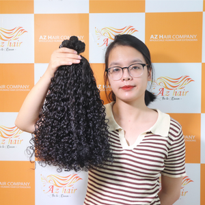 Texture chaude birmane bouclée cuticule alignée faisceau de trame de cheveux pour les femmes 6-34 pouces extensions de cheveux vietnamiens crus - Product Image 3
