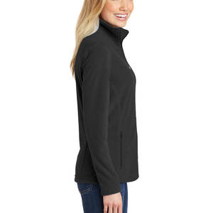 เสื้อแจ็คเก็ตบอมเบอร์ผู้หญิงแบบมีซิปเต็มตัว ผ้าฟลีซกันลม แบบกลับด้านได้ สีกรมท่า พร้อมปักโลโก้ตามสั่งสำหรับฤดูหนาว - Product Image 6