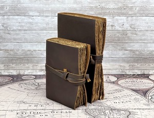 Diario de cuero encuadernado en espiral hilo de coser sillín costura perfecto regalo de aniversario de cumpleaños para esposa de marido - Product Image 2