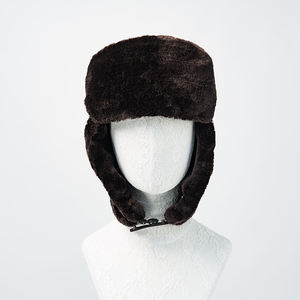 Chapeau d'aviateur d'hiver classique de haute qualité en cuir véritable sur mesure casquette d'extérieur respirante et imperméable avec des couleurs personnalisées - Product Image 3