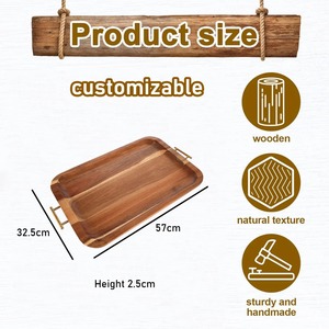 Vente chaude Tailles Personnalisables Plateau En Bois Rectangulaire Écologique De Mariage Plaque Décorative Couleur Émail Technique Usage Domestique - Product Image 6