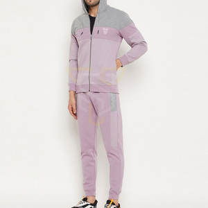 Ensembles de survêtements en molleton respirant 100 % coton de haute qualité pour hommes, style streetwear décontracté, couleur unie, deux pièces pour l'hiver, toutes tailles - Product Image 5