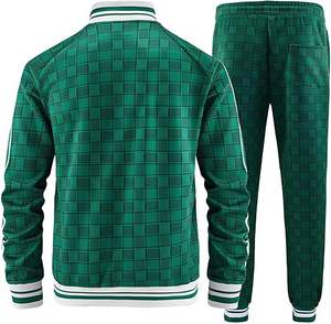 ชุดวอร์มผู้ชายคุณภาพสูง 100% โพลีเอสเตอร์ ลายเรียบ - Product Image 4