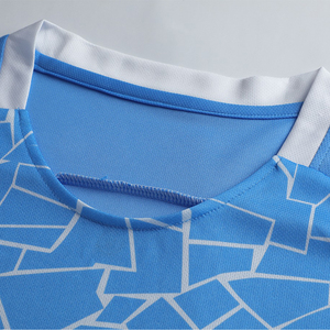 Tùy Chỉnh Người Đàn Ông Của Đồng Phục Bóng Đá Kit Đôi Màu Thoáng Khí Jersey + Ngắn Thiết Lập 100% Polyester Vải - Product Image 3