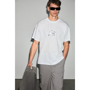 GRIMELANGE MORGES เสื้อยืดคอกลมผ้าฝ้ายออร์แกนิก 100% สำหรับผู้ชาย พิมพ์ลายซิลิโคน ทรงปกติ - Product Image 4