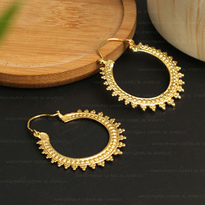 Beautiful Tribal Brass Spiral <b>Dangle</b> <b>Earrings</b> Bohemian Geometric Ethnic Hoop <b>Earrings</b> Festival Handmade Women's <b>Fashion</b> Jewelry - Product Image 5