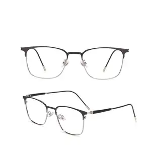 Ultra dünne Metallrahmen Großhandel Optische Brillen Runde Brillen Hot Sale für Männer