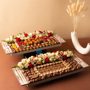 One-of-a-kind Deluxe Touch Glossy Look Plateau de service en nacre fait à la main pour le Ramadan Eid - Product Image 4