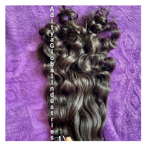 Venta al por mayor 100% Raw Bouncy Ondulado Indio Remy Extensiones de paquetes de pelo Precio de fábrica Proveedores de cabello humano virgen - Product Image 1