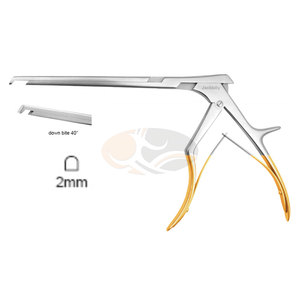 JACKBILLY Love Kerrison Rongeur Punch Placa de pie regular 40 grados mordida 2mm Tamaño de mordida columna ortopédica quirúrgica de acero inoxidable - Product Image 1