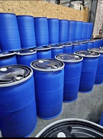 Meilleur prix Tambour en plastique 200L Baril chimique en HDPE bleu 200 litres/kg Seau de moulage par soufflage Double couvercle Tambour en plastique de 55 gallons