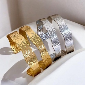 Brazalete de latón chapado en oro champán estilo camboyano para mujer, joyería de moda, pulsera para bodas y fiestas de f s international - Product Image 5