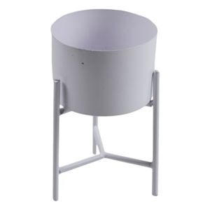 Decoración para el hogar, maceta blanca, maceta de flores, diseño de suelo, Metal, Mejor Diseño, acabado de alta calidad - Product Image 4