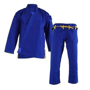 Conjunto de Kimono de BJJ Negro, 100% Poliéster, Corte Regular, Uniforme de Jiu Jitsu Resistente con Detalles Amarillos y Logotipo en el Manga Izquierdo, Conjunto de BJJ Gis - Product Image 2