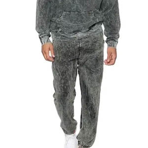 Chándal para Hombre con Diseño Moderno, Lavado Ácido, Secado Rápido, Cómodo, Transpirable, Ligero, 100% Algodón, Tallas Grandes, Ecológico - Product Image 5