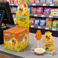 YoloDuck Nouveauté Bonbons Durs en Forme de Canard 3D 16g Saveur Mangue Sucette Éclatante Vente en Gros Bonbons Chinois Personnalisés
