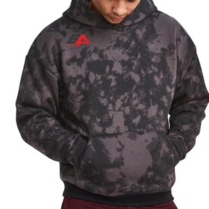 Streetwear de haute qualité sweat à capuche personnalisé polaire blanc Vintage Double couche lavage à l'acide soleil sweat-shirt délavé thermique - Product Image 1