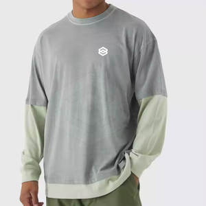 Vente chaude Double Couche T-Shirt Respirant Double Couche T-Shirt Hommes Confortable Streetwear Double Couche T-Shirts - Product Image 6