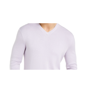 Maglione da Uomo Calvin Klein XX-Large con Scollo a V, Vestibilità Regolare, Viola, con Logo Stampato, Maniche Lunghe, Fornitura ODM Invernale - Product Image 2