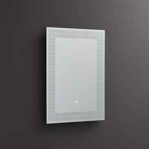 Espejo Rectangular LED Iluminado de 50x70 cm con Características Decorativas - Product Image 2