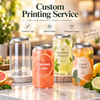 Boîtes de boissons en PET transparentes avec couvercle, logo personnalisé, bocaux en plastique pour emballages de café froid et de jus de fruits