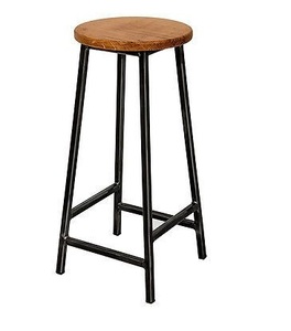 Tabourets de bar pliables en fer de haute qualité, design minimaliste moderne japonais, écologiques, pour l'école, l'appartement, l'utilisation en bar - Product Image 2