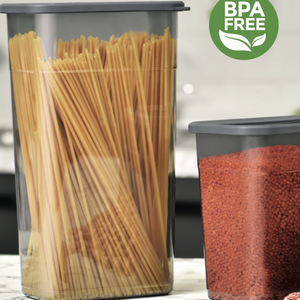 Contenedor Rectangular de Plástico sin BPA de 3.4L para Almacenamiento de Alimentos, Tapa de Silicona, Organización Hermética de Despensa de Cocina para Granos de Pasta - Product Image 4