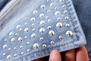 แจ็กเก็ตยีนส์แขนกุดผ้าฝ้าย100% สำหรับผู้หญิงแจ็คเก็ตยีนส์มีฮู้ดซักได้มีสไตล์ใหม่ระบายอากาศ - Product Image 3