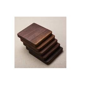 Posavasos de diseño vintage indio con estuche té café y agua té negro a la venta posavasos de nogal - Product Image 5