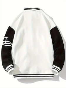 Veste de baseball en molleton de laine de haute qualité sur mesure pour hommes polyvalent Letterman University Style-pour l'hiver pour adultes jeunes - Product Image 4