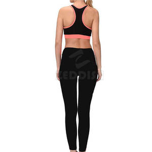 2025 femmes respirant solide motif Yoga ensemble nouveau imprimé Gym Leggings soutien-gorge taille élastique vêtements d'entraînement en gros - Product Image 6