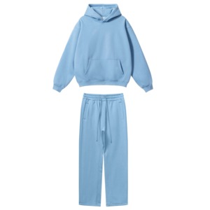 ชุดเสื้อฮู้ดกันหนาวผ้าฝ้าย100% สำหรับผู้ชาย, เซตเสื้อมีฮู้ดผ้าฟลีซทอแบบลำลองพิมพ์ลายสำหรับฤดูหนาว - Product Image 5