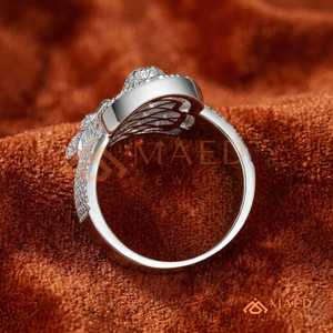 Men's Jesus Moissanite <b>Ring</b> Silver Tone <b>Iced</b> Out Round Baguette Cut Hip Hop Luxury Statement Jewelry Gift - Product Image 4