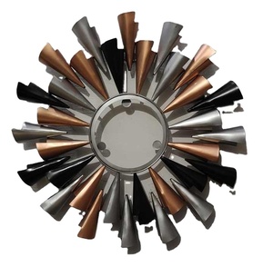 Forme ronde fer Design créatif fait par le travail d'artisanat beau et décoratif miroir mural suspendu pas cher prix fabricant - Product Image 1