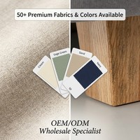 Moderner 1-Sitzer Sofabezug Leinen-Baumwoll-Stoff Sessel Wohnzimmer Loungesessel