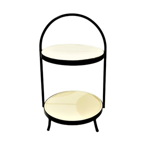 Hot Selling New Arrival VISHAL HANDICRAFT Classic Metal <b>Marble</b> <b>Cake</b> <b>Stand</b> Unique Handmade Decorative Party Tabletop Display - Product Image 1