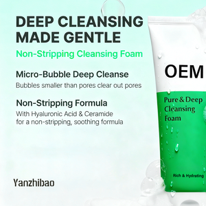 Espuma Limpiadora <span class=keywords><strong>Facial</strong></span> OEM Pure & Deep, para Limpieza Doble, <span class=keywords><strong>Limpiador</strong></span> de Poros, Eliminador de Puntos Negros, Lavado <span class=keywords><strong>Facial</strong></span> para el Acné - Product Image 2