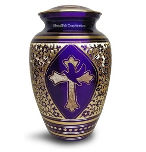 Brass Cremation Urn Hand Engraved Holdy Cross Bird Adult Style <b>Keepsake</b> Memorial <b>Ashes</b> Jar for Human <b>Pet</b> Funeral Wholesale Price - Product Image 5