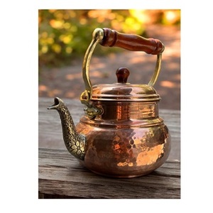 กาต้มน้ำทองแดงทุบกระจกเสร็จเหมาะสำหรับเครื่องครัวโรงแรมและอุปกรณ์เสริมบนโต๊ะเครื่องใช้บนโต๊ะอาหารสินค้าสุดหรู - Product Image 6