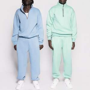 Survêtements en coton 100% personnalisés en gros, directement de l'usine, pull uni personnalisé, ensemble 2 pièces pour hommes, prix bas, survêtements 2026 - Product Image 4